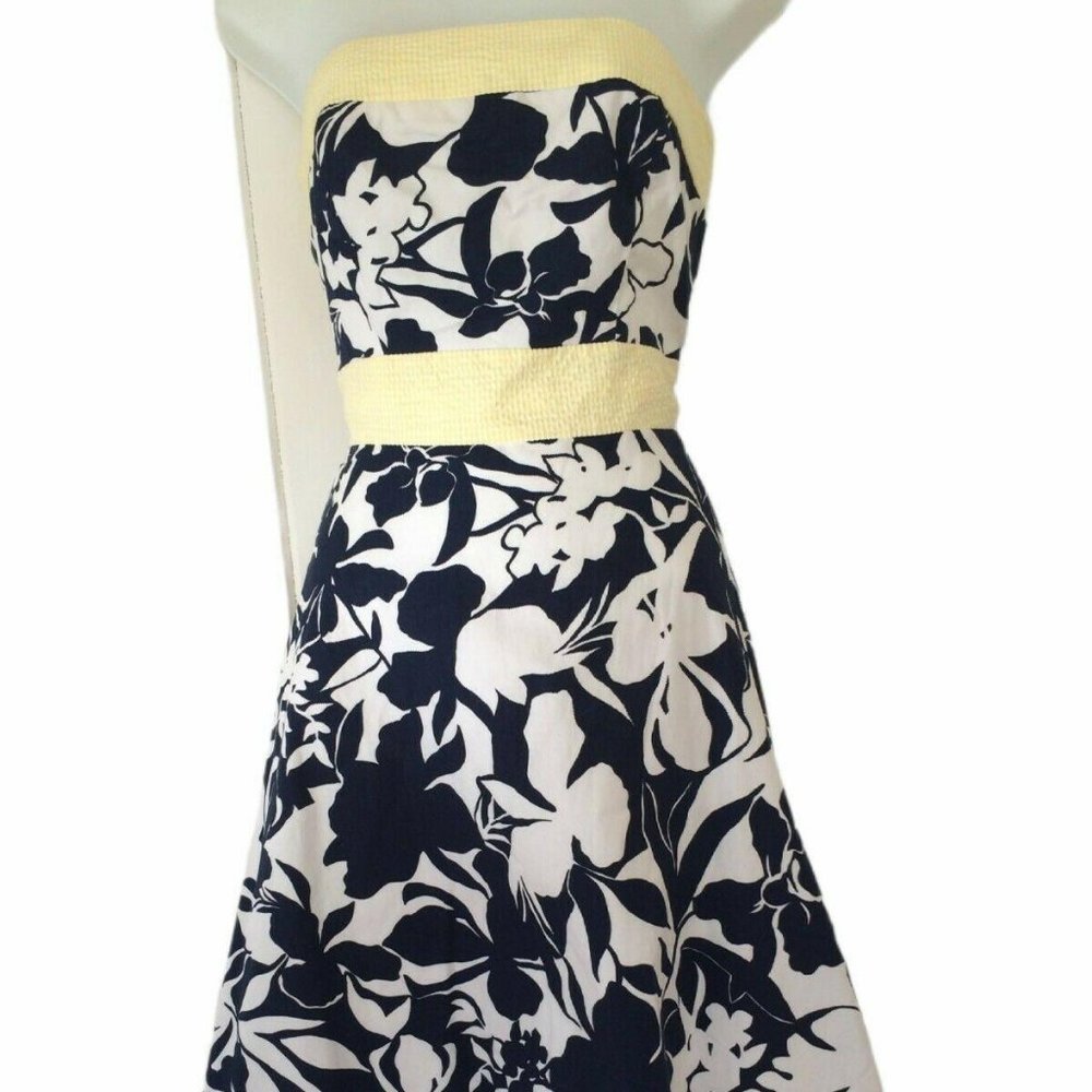 Luna Cotton Strapless Dress Size 6